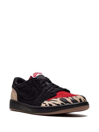 Jordan X Solefly Air  1 Low Sp "carnivore" Sneakers In Black