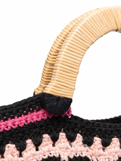 Shop Nannacay Vera Crochet Tote Bag In Black