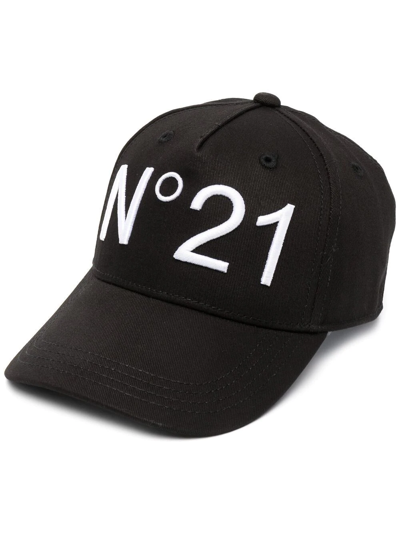 Shop N°21 Logo-print Cap In Black
