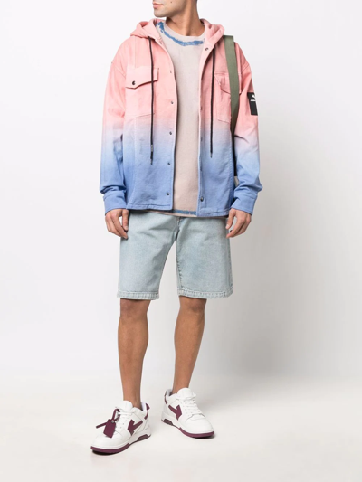 Mauna Kea Gradient-effect Hooded Jacket In Pink