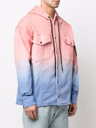 Mauna Kea Gradient-effect Hooded Jacket In Pink