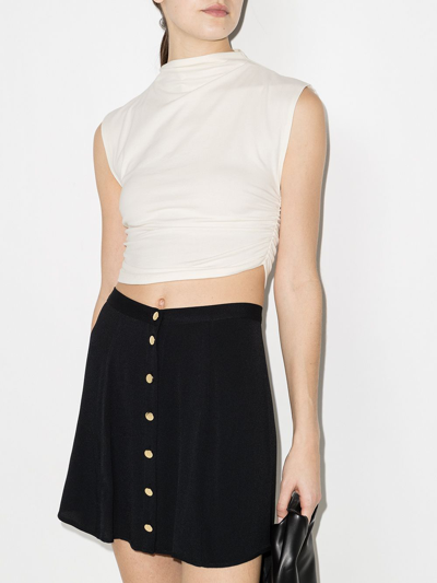 Reformation Lindy Organic Cotton Crop Top In Neutrals