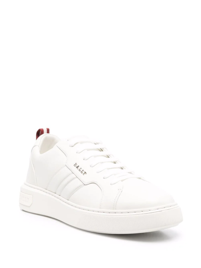 Bally New Maxim Low-top Leather Sneakers In White