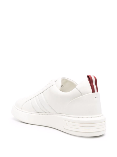 Bally New Maxim Low-top Leather Sneakers In White