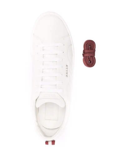 Bally New Maxim Low-top Leather Sneakers In White