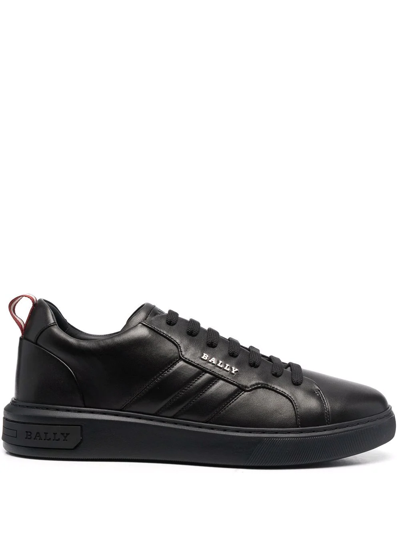 Shop Bally New-maxim Low-top Sneakers In Black