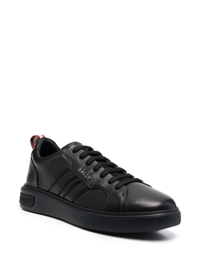 Shop Bally New-maxim Low-top Sneakers In Black