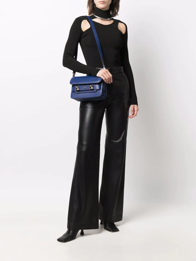 Shop Proenza Schouler Mini Ps11 Leather Shoulder Bag In Blue