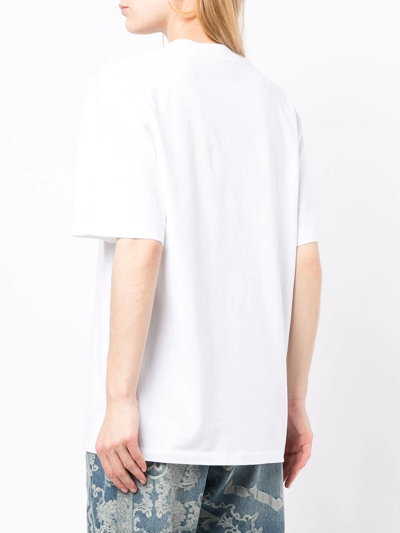 Shop Aries No Problemo Slogan-print T-shirt In White