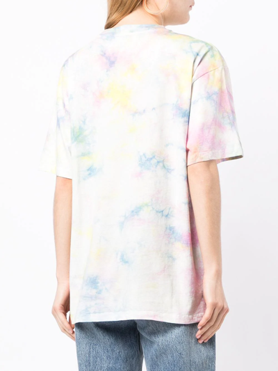 Shop Aries Cavewoman Tie-dye T-shirt In Multicolour