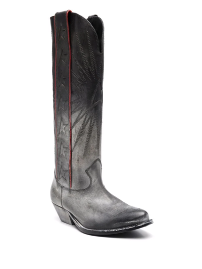 Golden Goose Pointed-toe Boots In Black