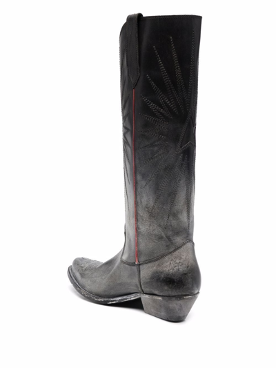 Golden Goose Pointed-toe Boots In Black