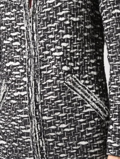 Pre-owned Chanel 2010 Bouclé Zip-up Jacket In Black