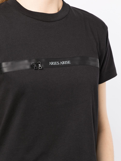 Shop Aries Rear Logo-print T-shirt In Black