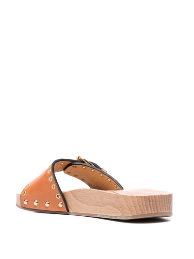 Shop Isabel Marant Jaso Flat Sandals In Neutrals