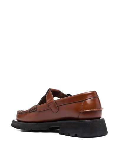 Hereu Alber Sport T-bar Loafer In Brown