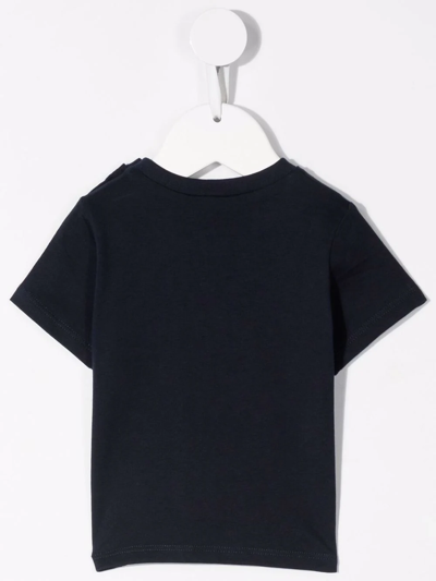 Shop Bosswear Logo-print Cotton T-shirt In Blue