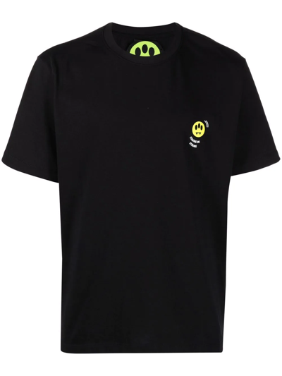 Shop Barrow Slogan-print T-shirt In Black