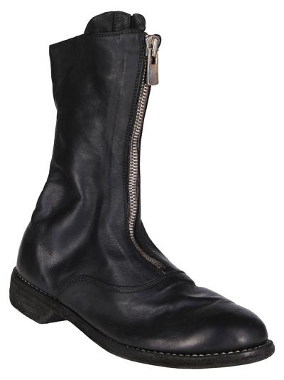 Shop Guidi Black Horse Leather Boots