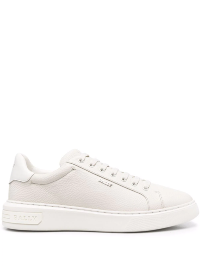Bally Manny Leather Low-top Trainers In Weiss | ModeSens