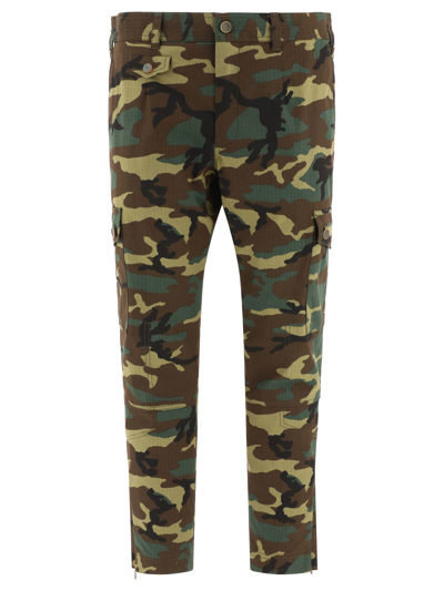 Shop Dolce & Gabbana Camouflage Cargo Pants In Green