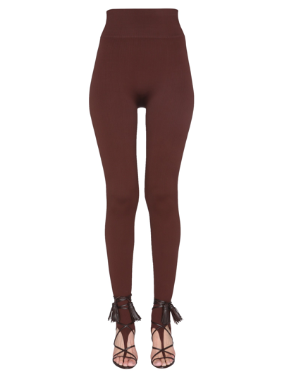 Shop Andreädamo Jersey Leggings In Nude