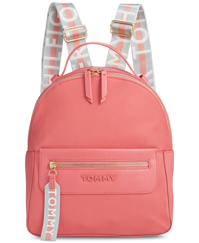 Tommy Hilfiger Emily Nylon Backpack In Phonix Pink | ModeSens