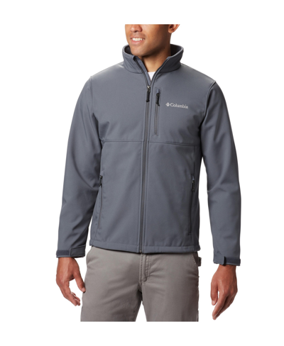 Shop Columbia Men's Ascender Water-resistant Softshell Jacket In Graphite