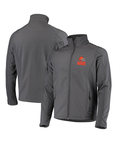 Shop Dunbrooke Men's  Charcoal Cleveland Browns Sonoma Softshell Full-zip Jacket