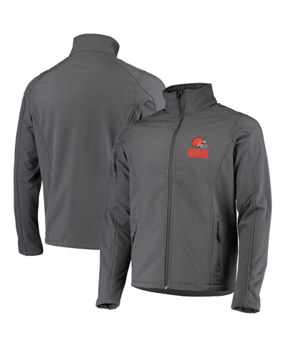 Dunbrooke Men's  Charcoal Cleveland Browns Circle Softshell Fleece Full-zip Jacket In Charcoal