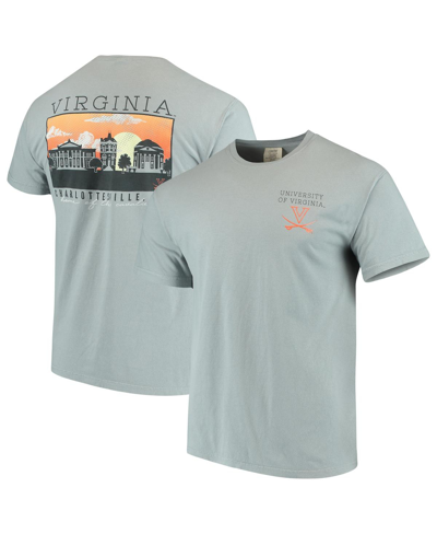 Shop Image One Men's Gray Virginia Cavaliers Team Comfort Colors Campus Scenery T-shirt
