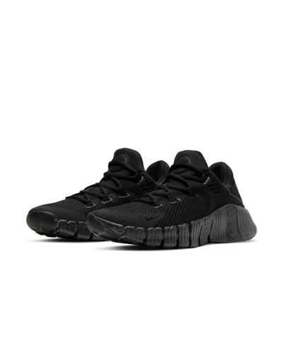 Shop Nike Men's Free Metcon 4 Training Sneakers From Finish Line In Black/black
