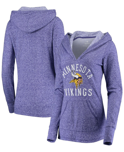 Shop Fanatics Women's  Purple Minnesota Vikings Doubleface Slub Pullover Hoodie