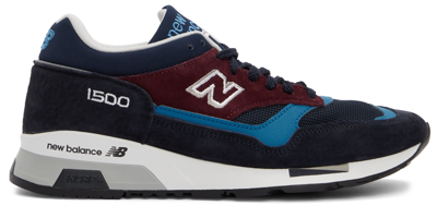 Shop New Balance Navy & Burgundy Made In Uk 1500 Sneakers In Nvy/brg/blu