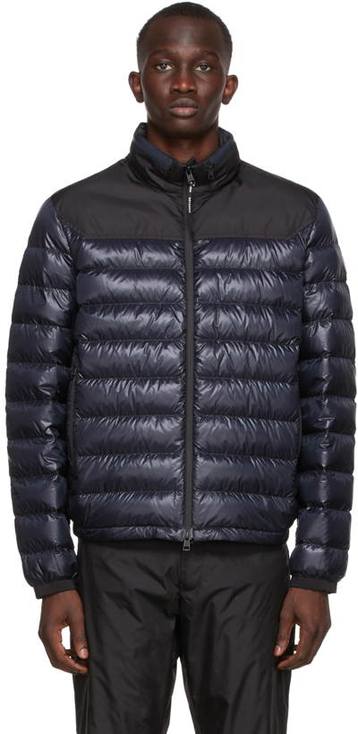 Shop Moncler Navy Silvere Down Jacket In 776 Navy