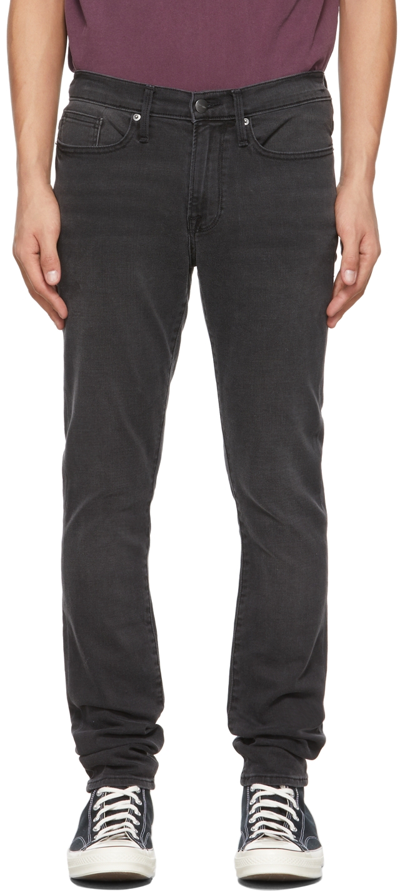 Shop Frame Grey 'l'homme Skinny' Jeans In Fade To Grey