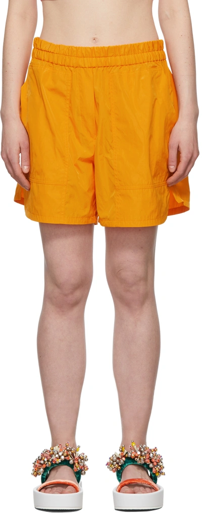 Dries Van Noten Orange Pool Shorts In 205 Ocra