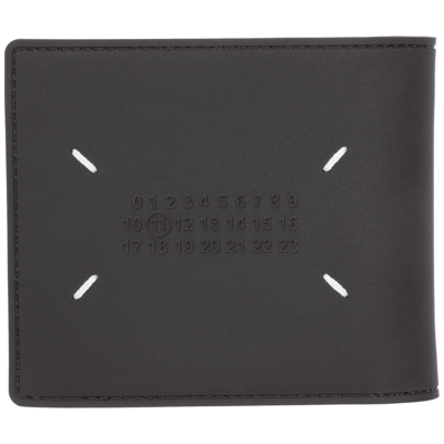 Shop Maison Margiela Men's Genuine Leather Wallet Credit Card Bifold In Black