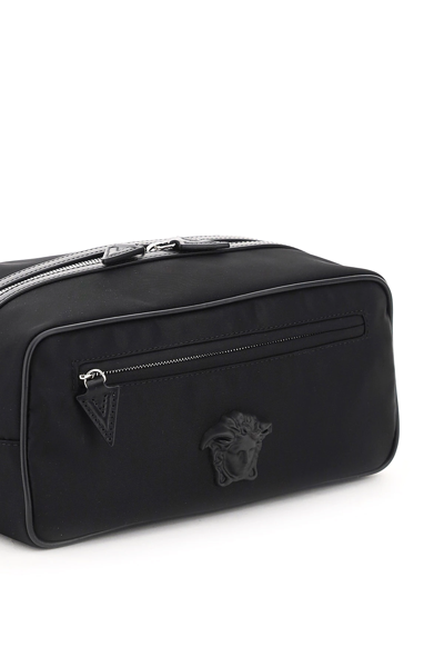 Shop Versace La Medusa Wash Bag In Black