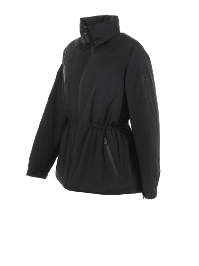 Shop Mackage Jacket With Drawstring At The Waist In Black