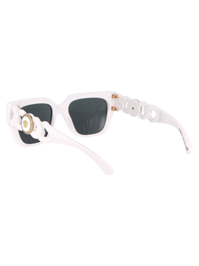 Shop Versace Eyewear 0ve4409 Sunglasses In 314/87 White