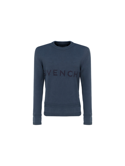 Shop Givenchy Sweater In Blue/navy