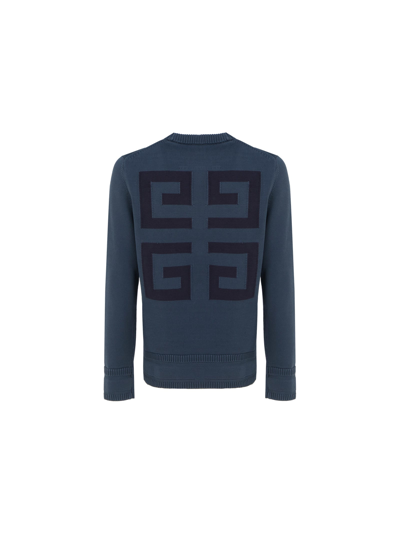 Shop Givenchy Sweater In Blue/navy