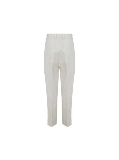 Shop Ermenegildo Zegna Pants In White