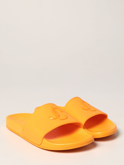 Shop Jimmy Choo Flat Sandals Shoes Women  In Orange