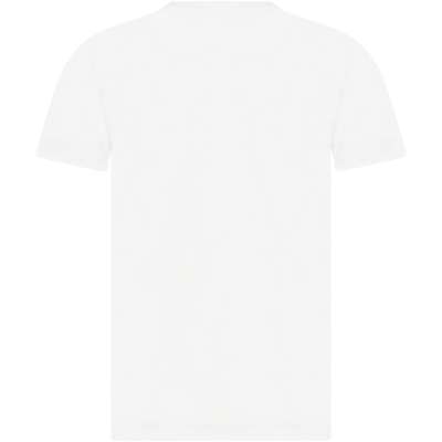 Shop Levi's White T-shirt For Kids With Logo