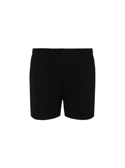 Shop Msgm Swim Shorts In Black