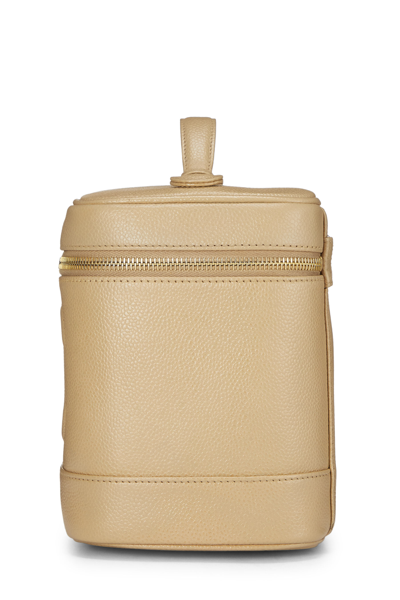 Pre-owned Chanel Beige Caviar Timeless Vanity