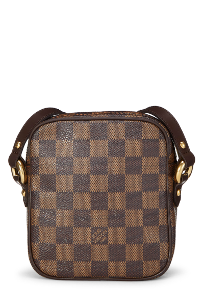 Louis Vuitton Crossbody Rift Damier Ebene Brown in Canvas with Gold-tone -  TW