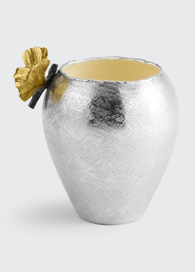 Shop Michael Aram Butterfly Ginkgo Bud Vase In Silver